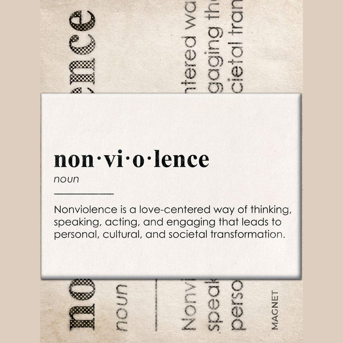 Nonviolence Definition Magnet