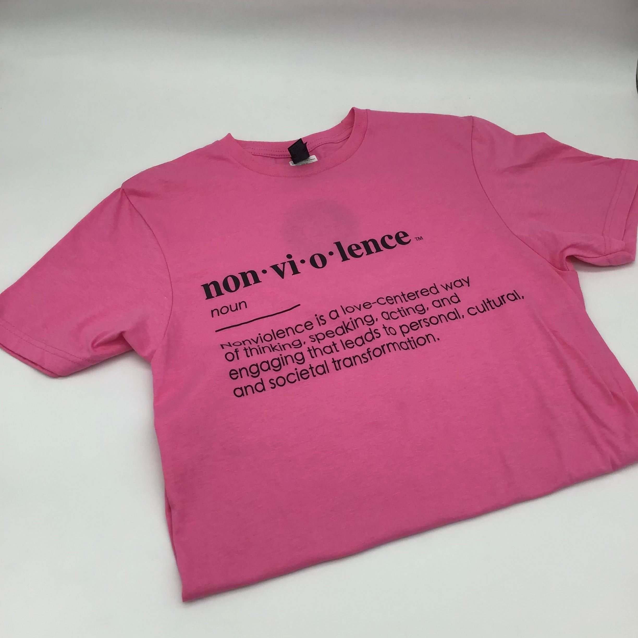 Nonviolence Definition Fitted T-Shirt