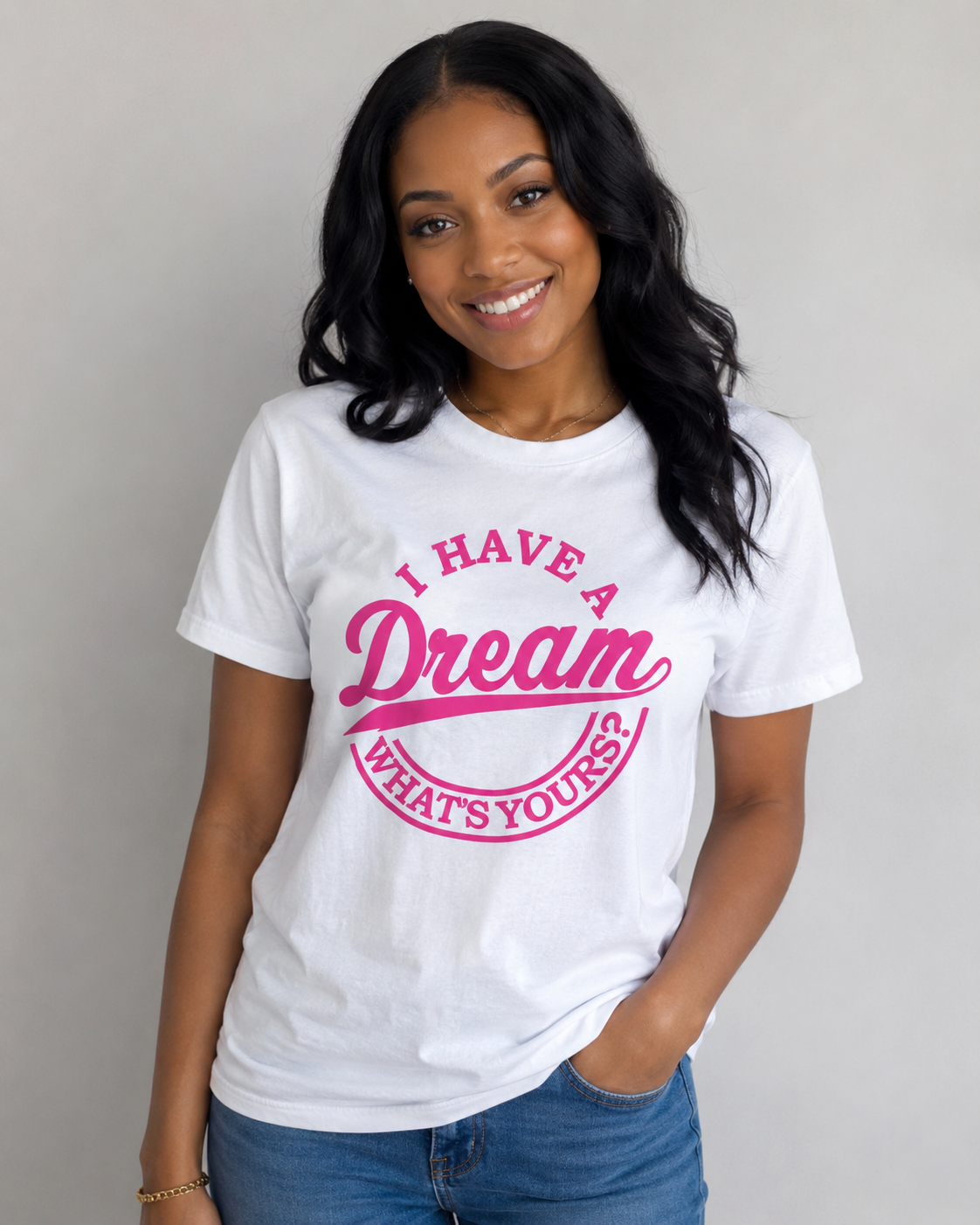 Pink I Have A Dream, What's Yours Unisex T-shirt