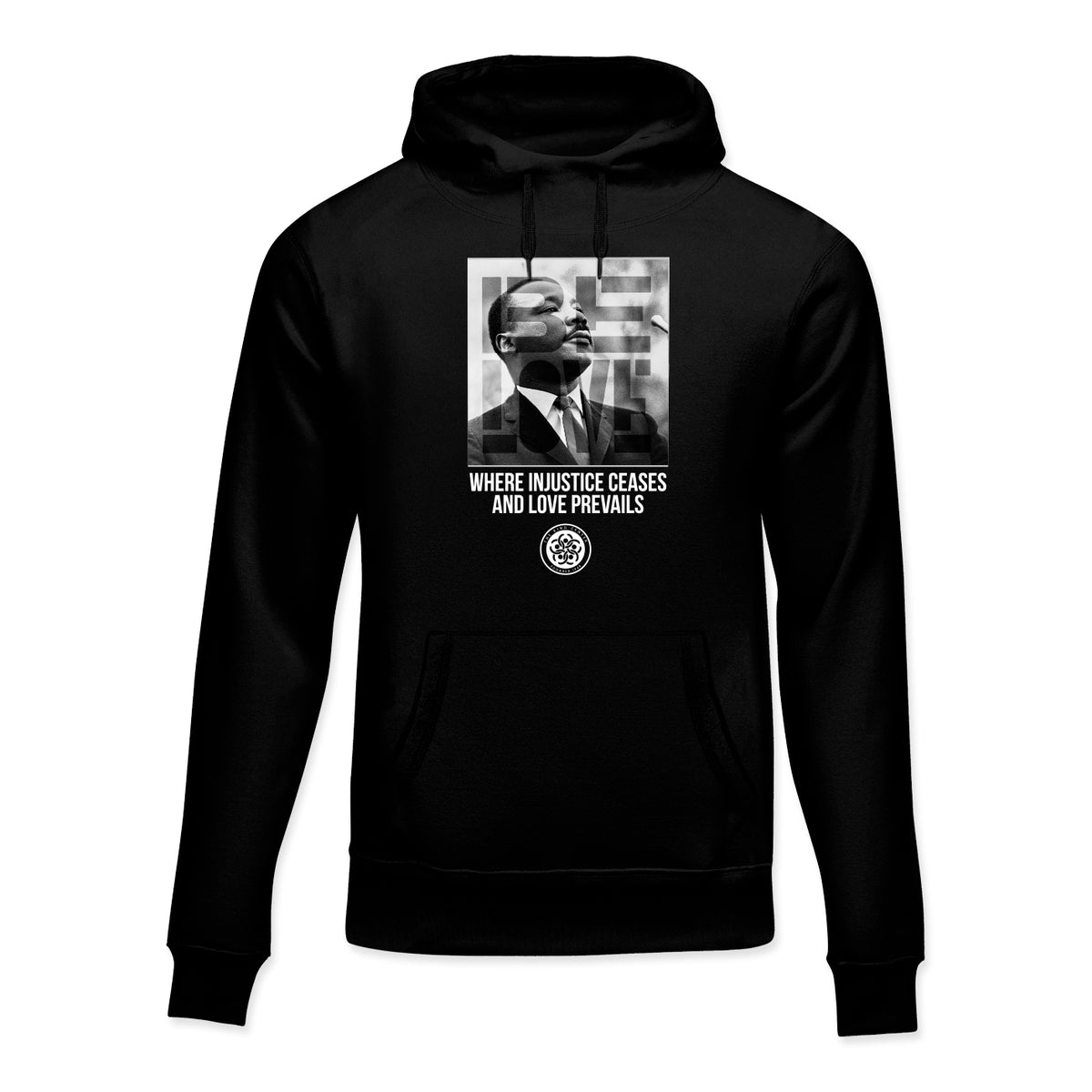 Be Love Dr. King Overlay Hoodie