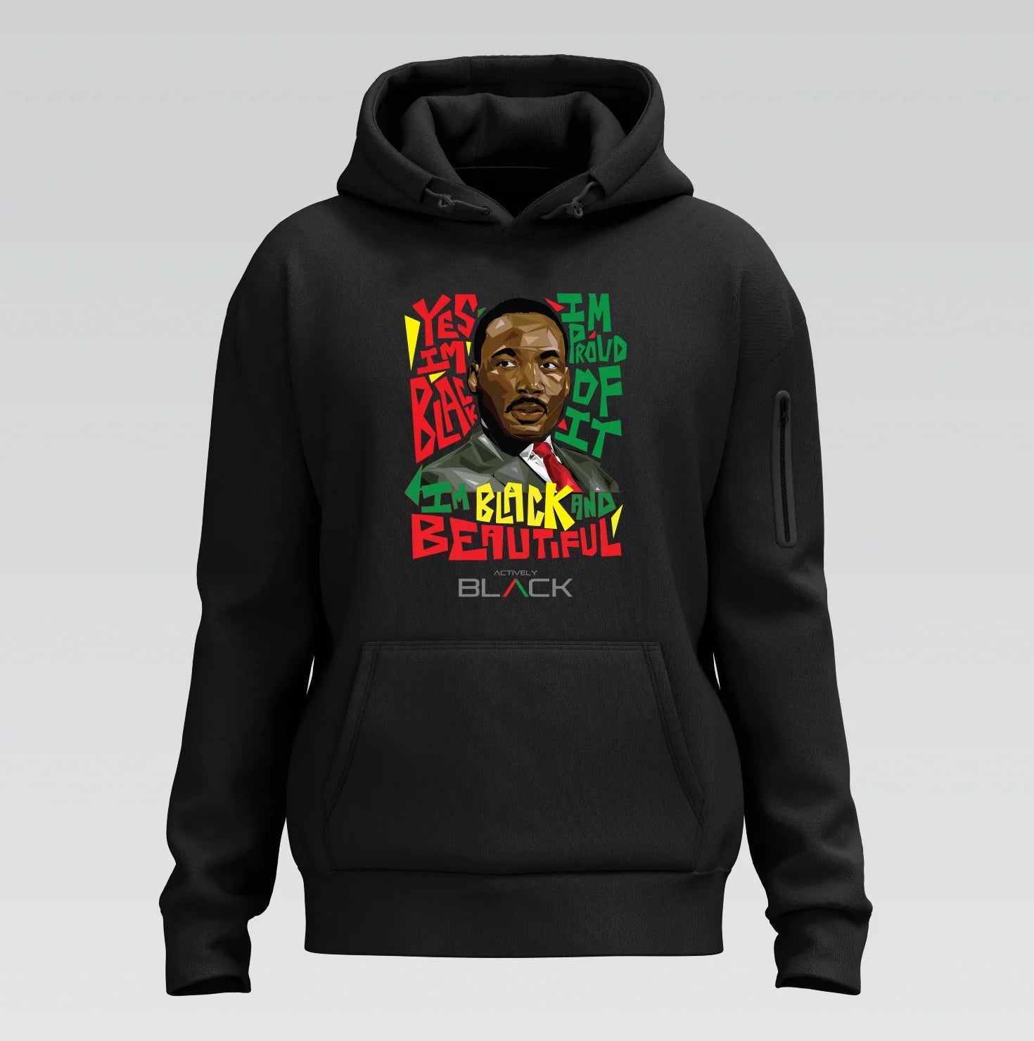 MLK X Actively Black Black and Beautiful Hoodie