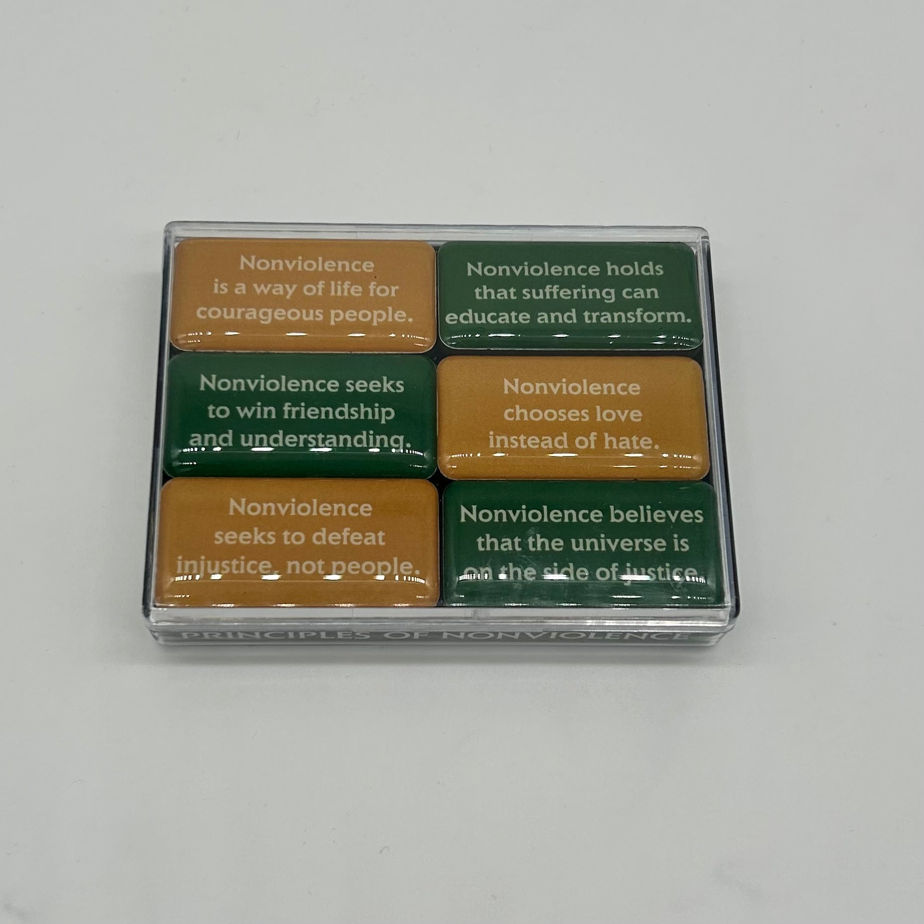 Principles of Nonviolence Mini Magnet Set