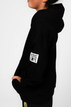 Youth Be Love Embroidered Hoodie  (Black)