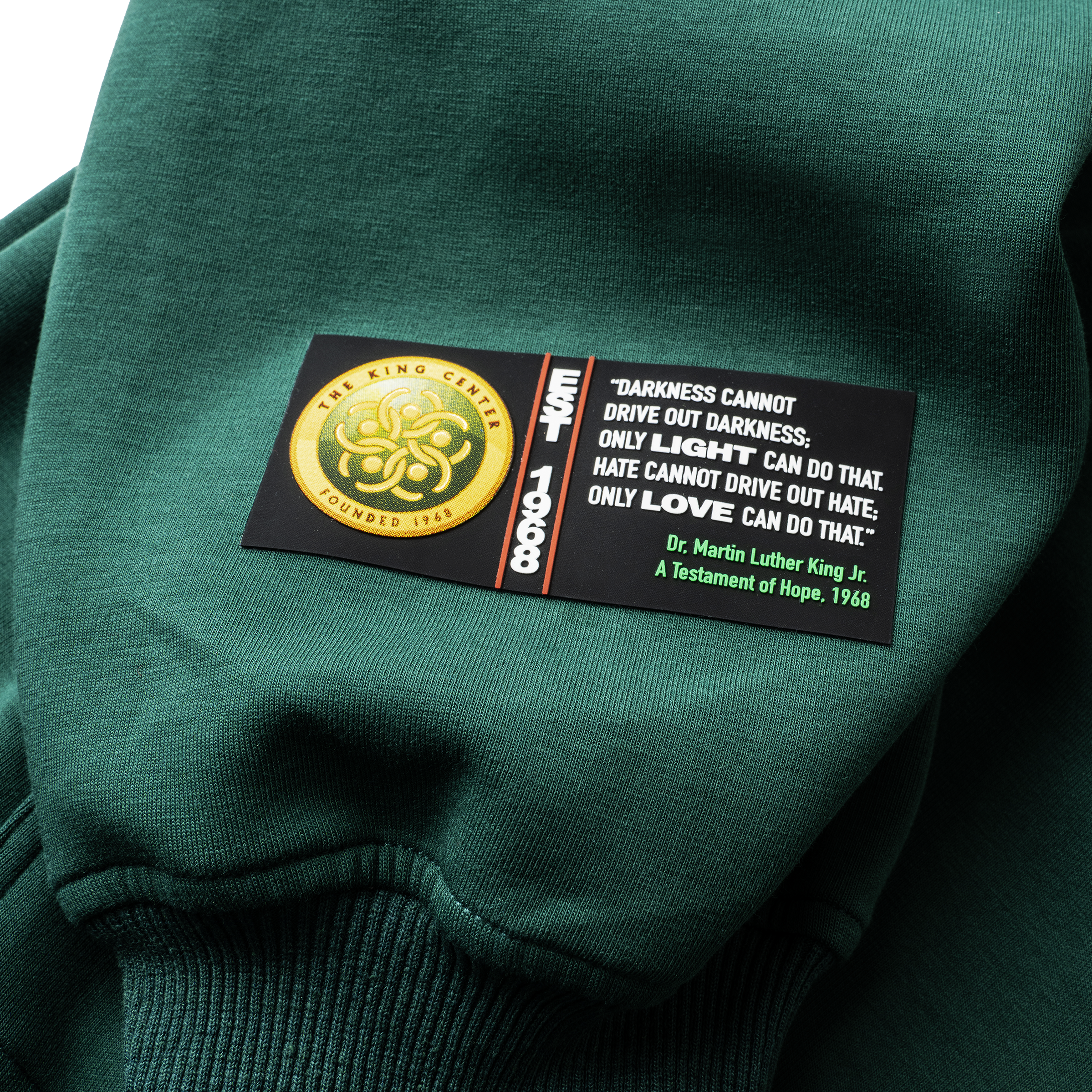 Be Love Embroidered Hoodie (Green)