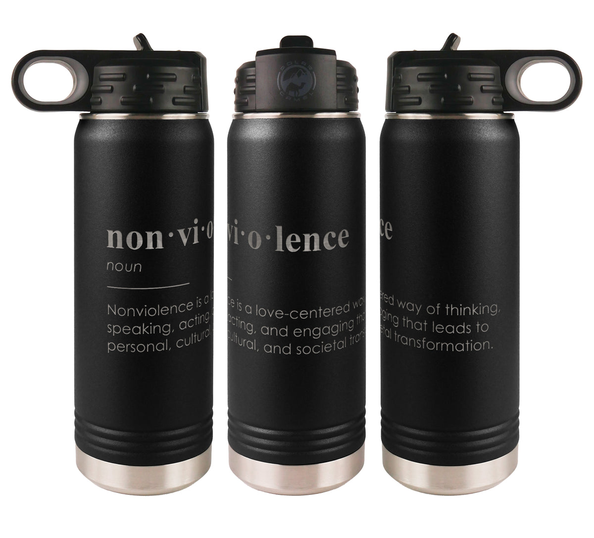 Nonviolence Definition Water Bottle