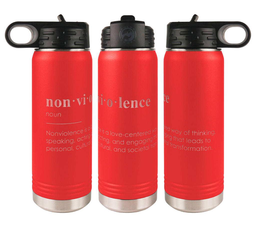 Nonviolence Definition Water Bottle