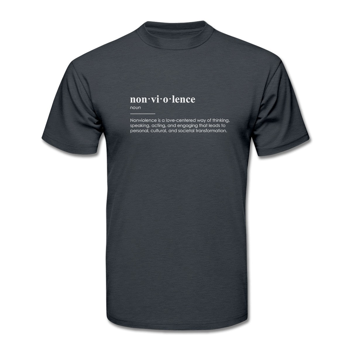 Nonviolence Definition Fitted T-Shirt