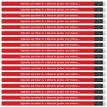 MLK Quote Pencils