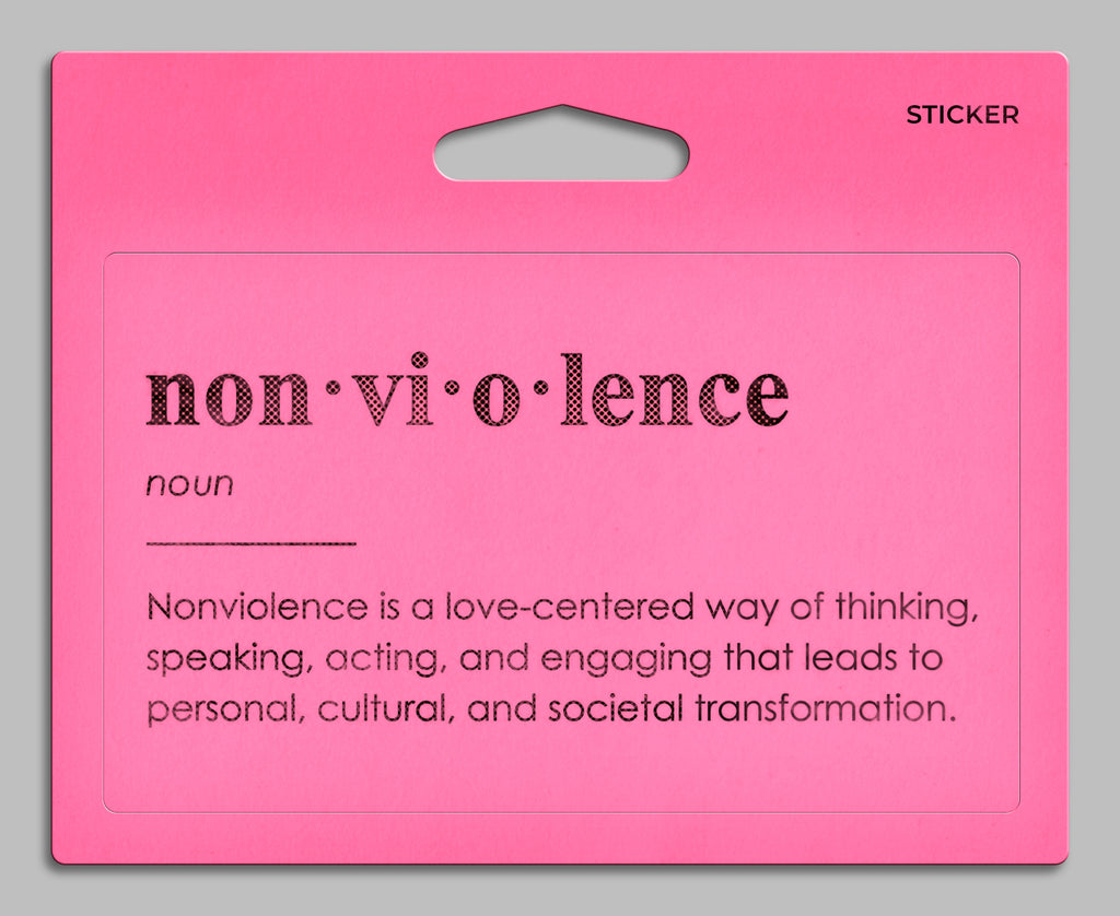 Nonviolence Definition Sticker