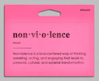 Nonviolence Definition Sticker