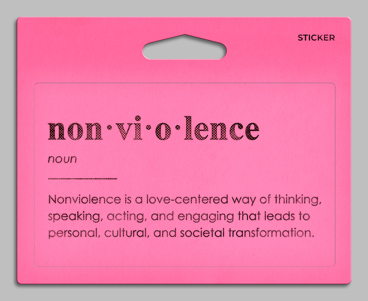 Nonviolence Definition Sticker