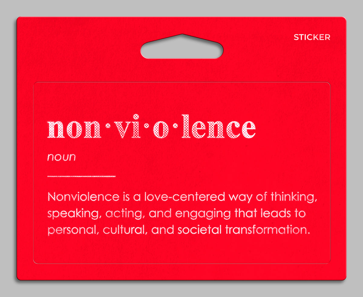 Nonviolence Definition Sticker