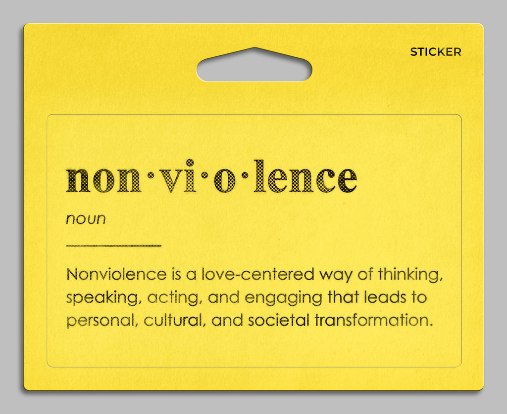 Nonviolence Definition Sticker