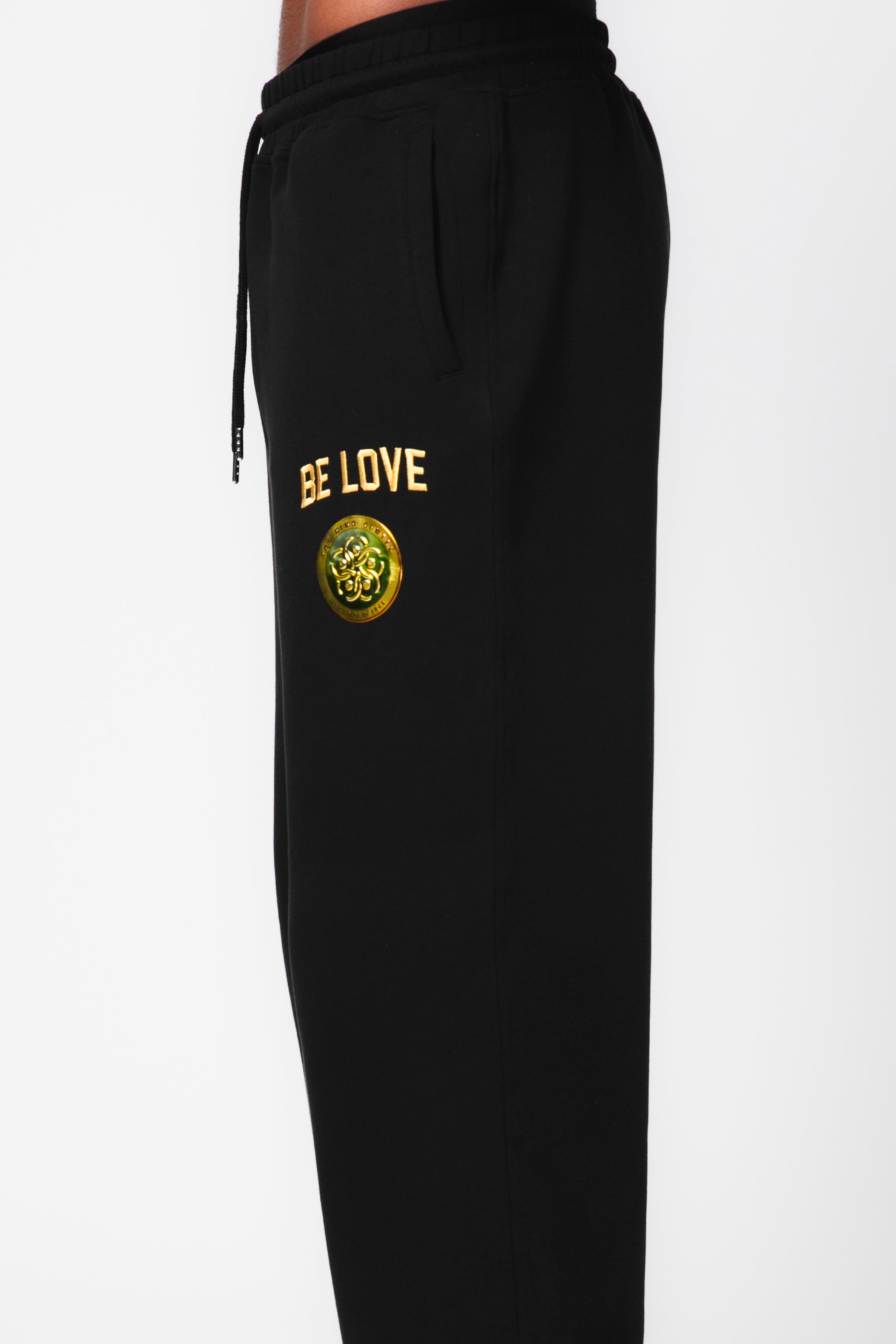 Be Love Embroidered Cinched Leg Sweatpants