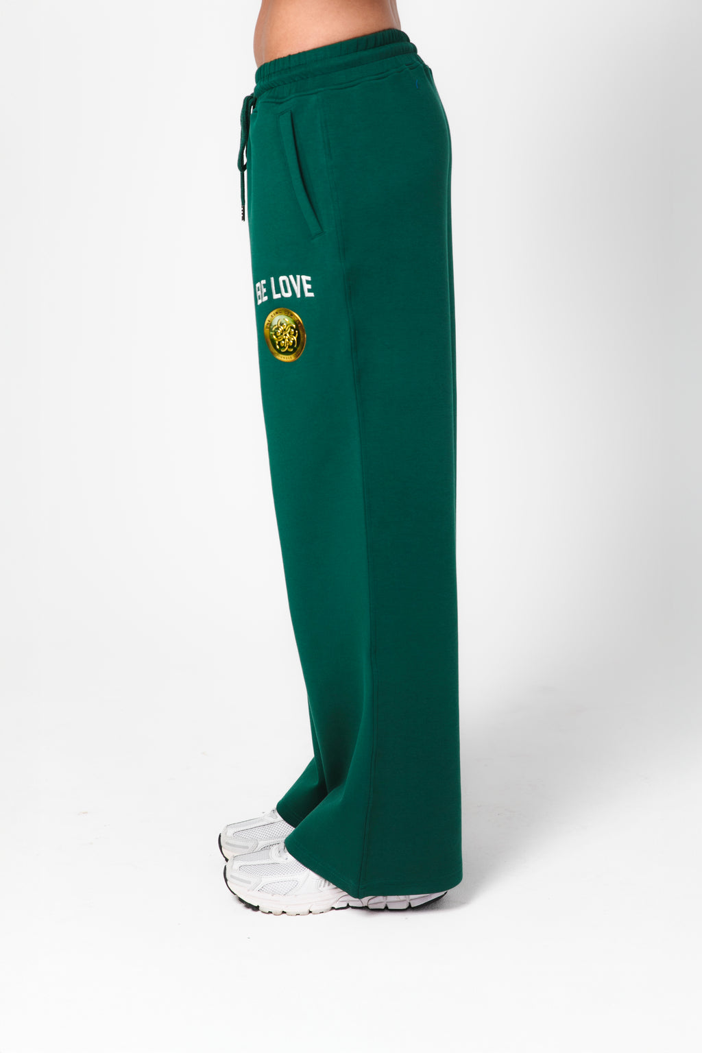 Be Love Embroidered Wide Leg Sweatpants