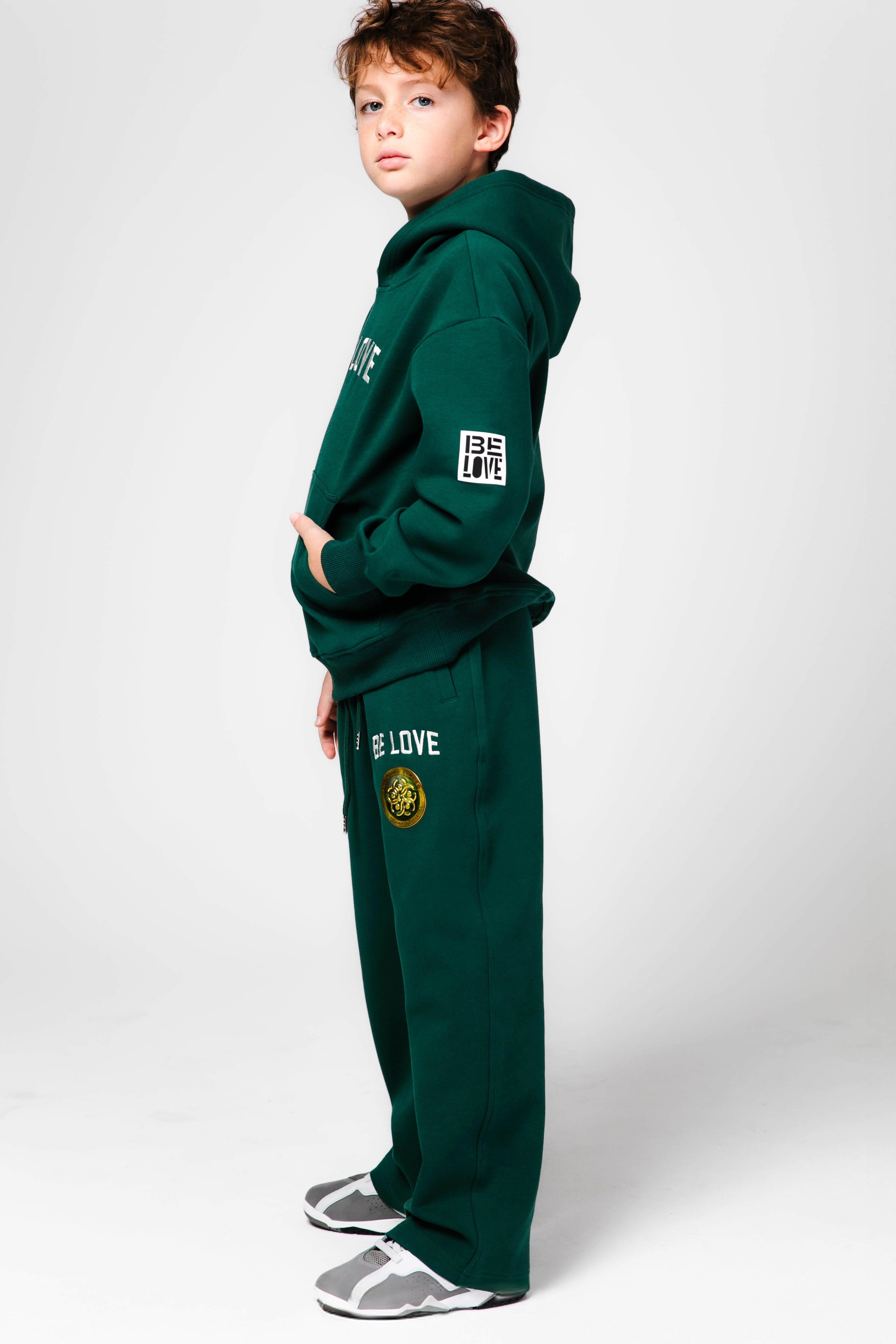 Youth Be Love Embroidered Wide Leg Sweatpants