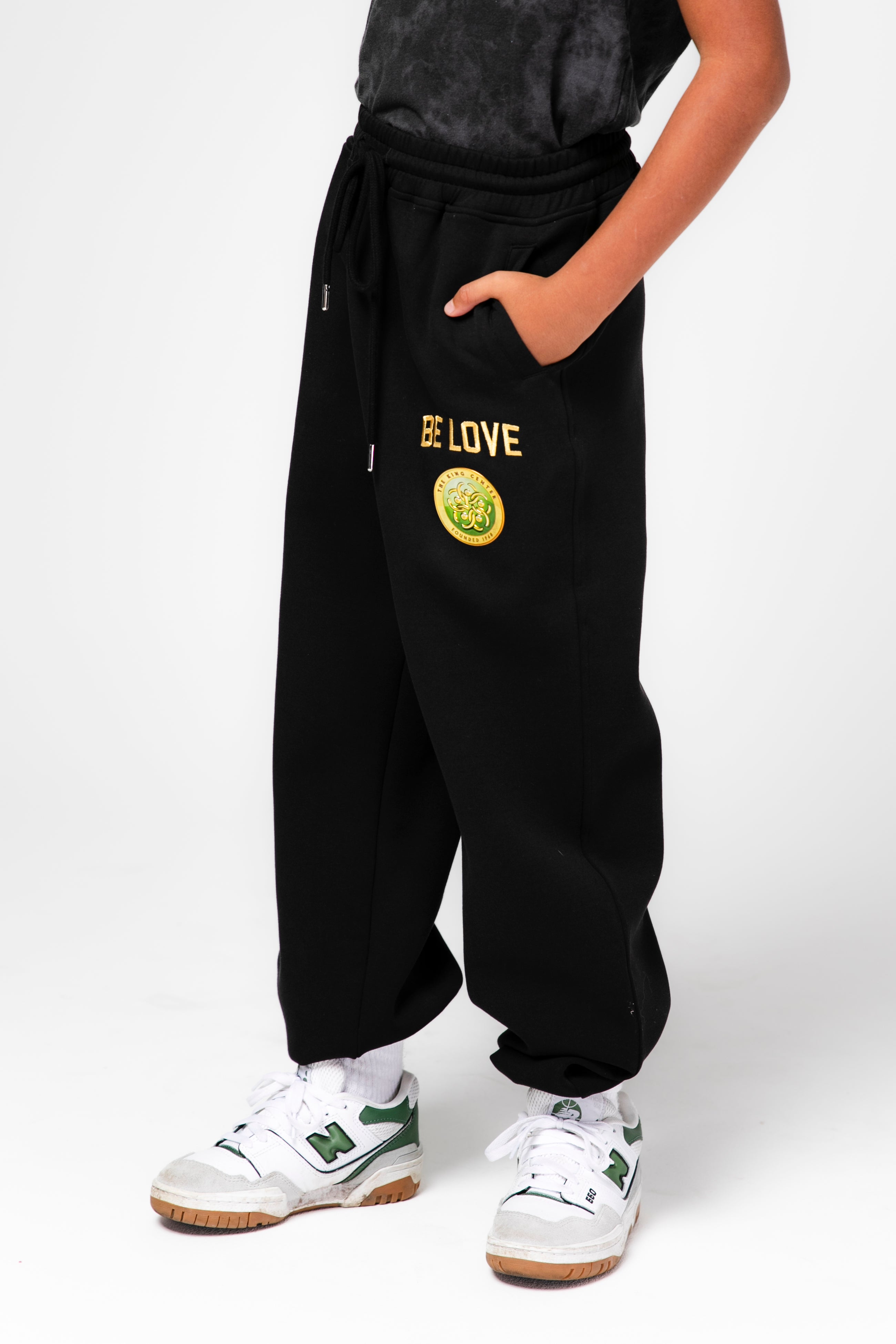 Youth Be Love Embroidered Cinched Leg Sweatpants