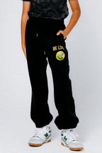Youth Be Love Embroidered Cinched Leg Sweatpants