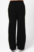 Side Stripe Wide Leg Sweat Pants