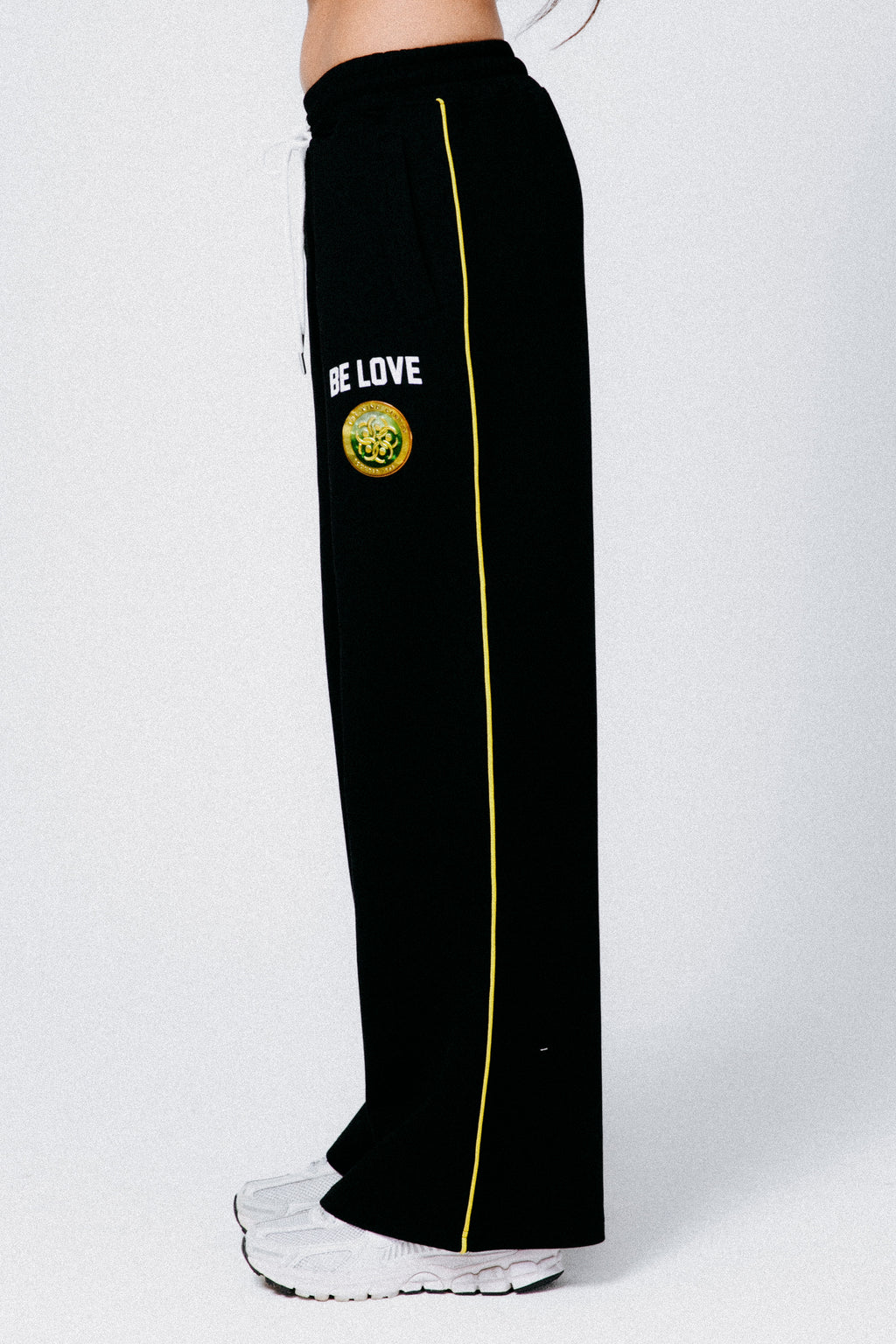 Side Stripe Wide Leg Sweat Pants