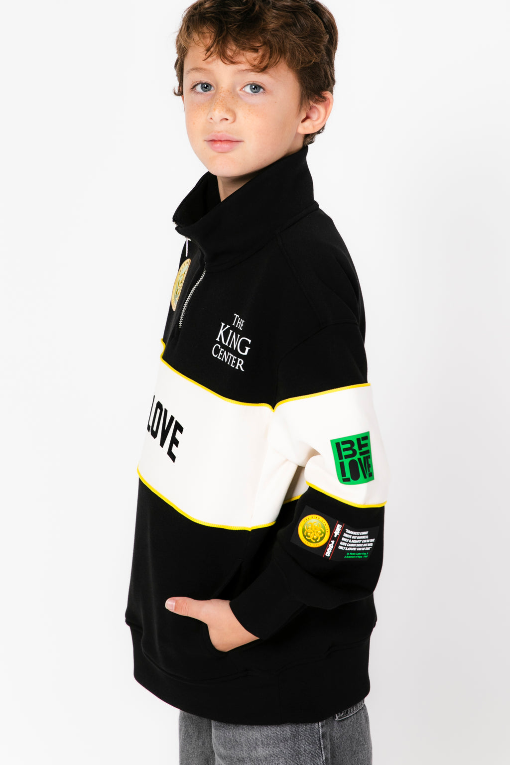 Youth Be Love Quarter Zip Sweatshirt