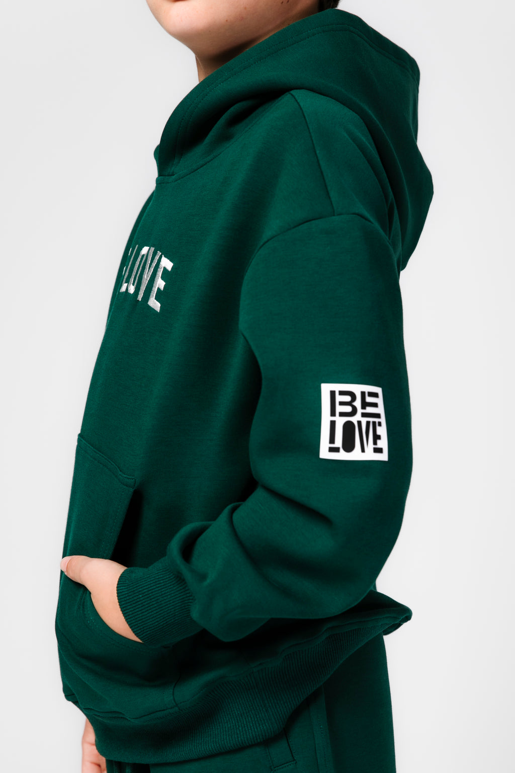 Youth Be Love Embroidered Hoodie (Green)