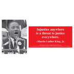 MLK Red Injustice Quote Pen