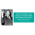 MLK Teal Lives Quote Pen