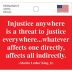 MLK Quote Decal