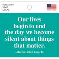 MLK Quote Decal